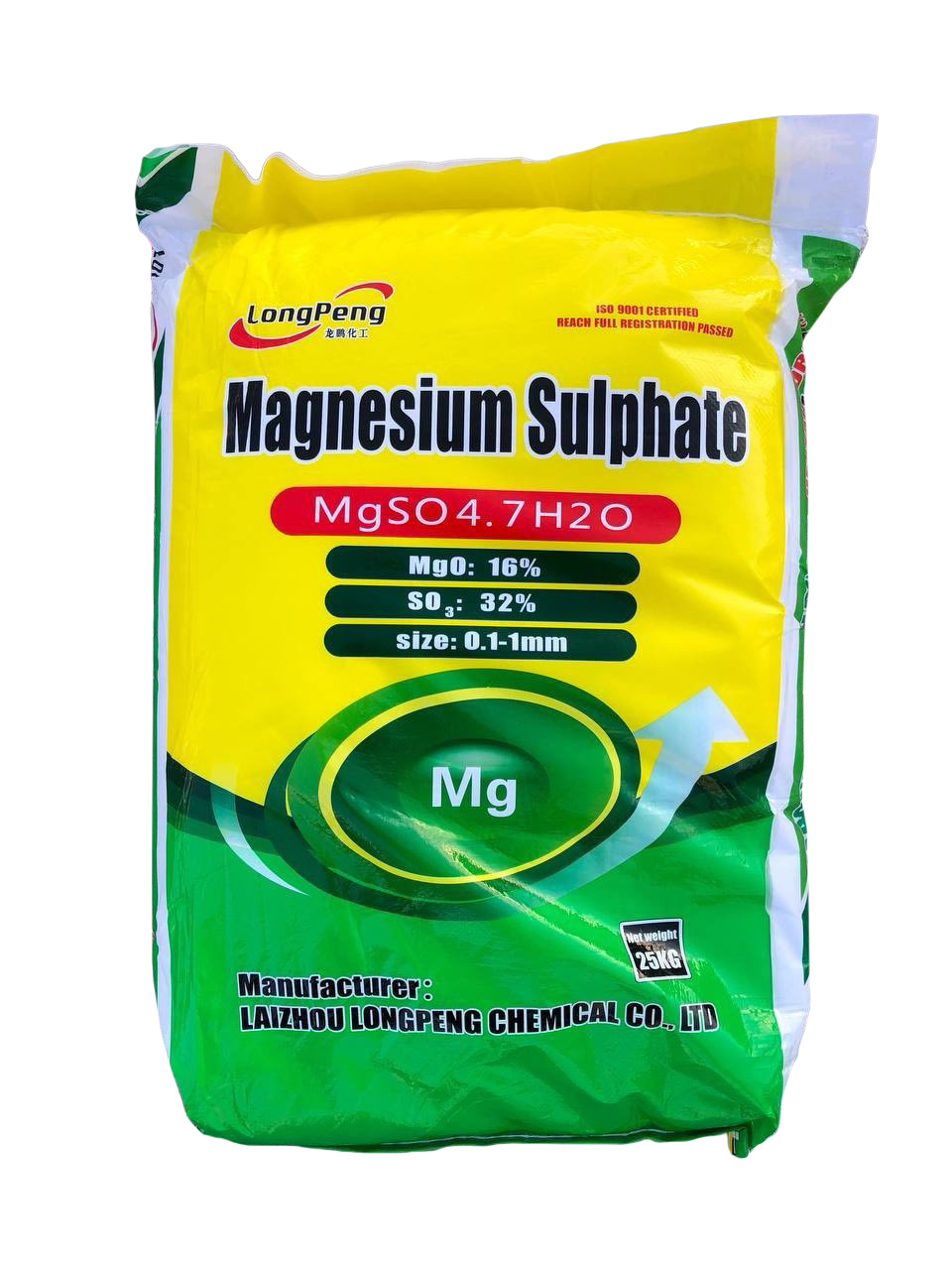Сульфат магнію кристалічний семиводний LongPeng, 25 кг