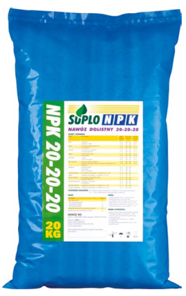 SUPLO NPK 20-20-20, 15 кг